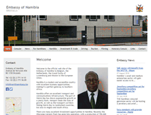 Tablet Screenshot of namibiaembassy.be